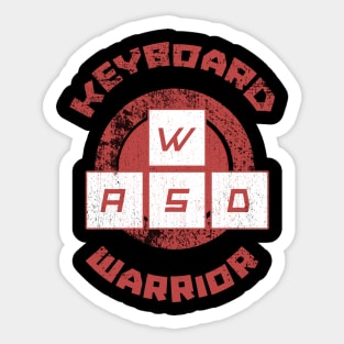 Keyboard Warrior (Red) Sticker